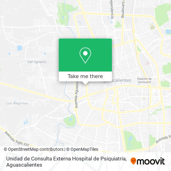 Unidad de Consulta Externa Hospital de Psiquiatría map