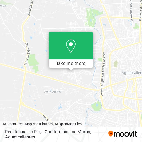 Residencial La Rioja Condominio Las Moras map
