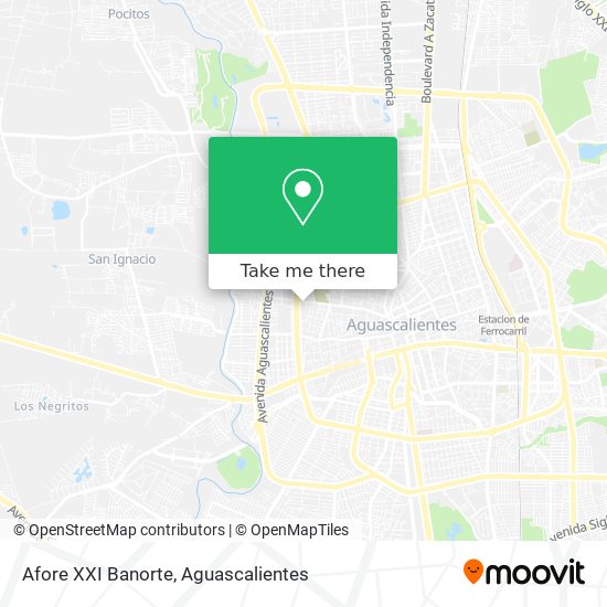 Afore XXI Banorte map