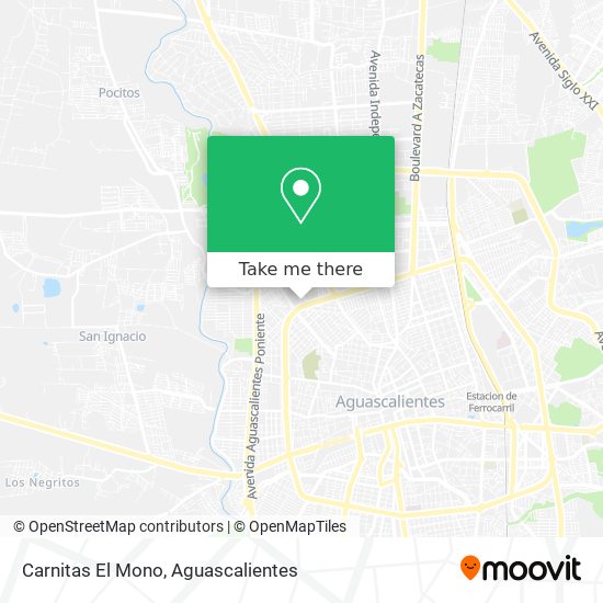 Carnitas El Mono map