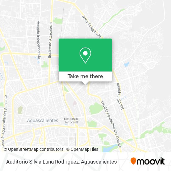 How to get to Auditorio Silvia Luna Rodríguez in Aguascalientes by Bus?