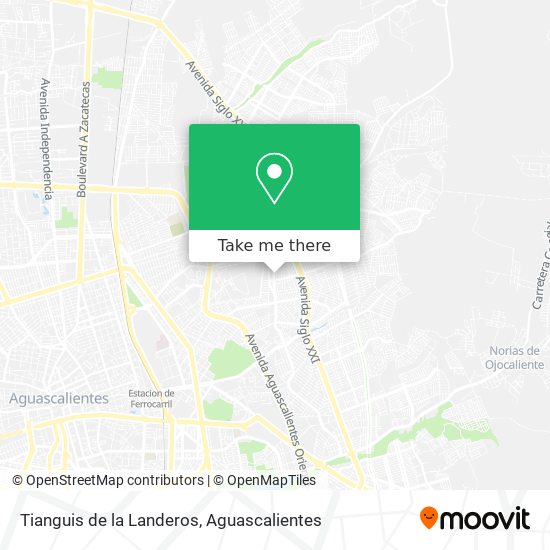 Tianguis de la Landeros map