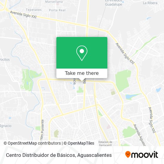 Mapa de Centro Distribuidor de Básicos