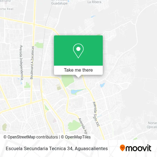 Escuela Secundaria Tecnica 34 map