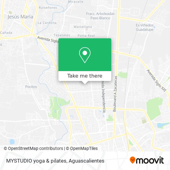 Mapa de MYSTUDIO yoga & pilates