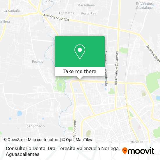 Consultorio Dental Dra. Teresita Valenzuela Noriega map