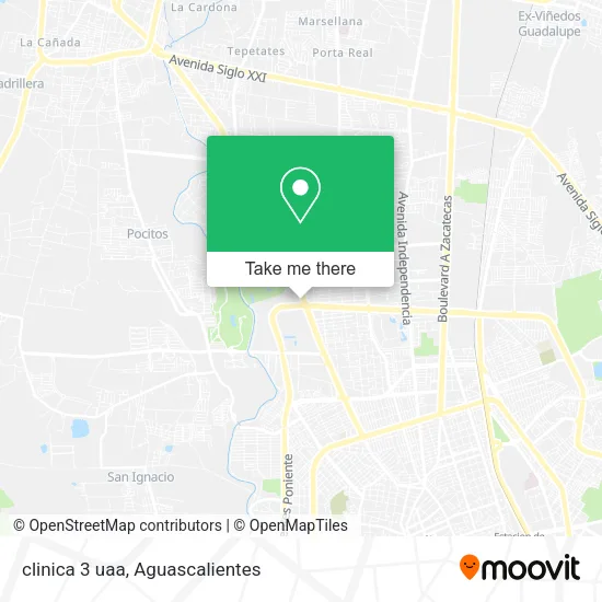 clinica 3 uaa map