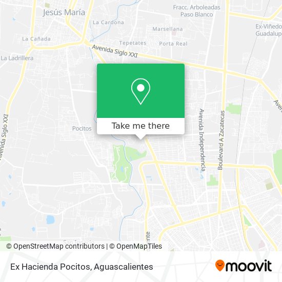 Ex Hacienda Pocitos map