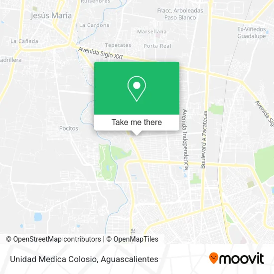 Mapa de Unidad Medica Colosio