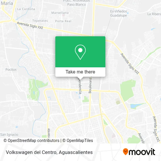 Volkswagen del Centro map