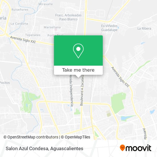 Mapa de Salon Azul Condesa