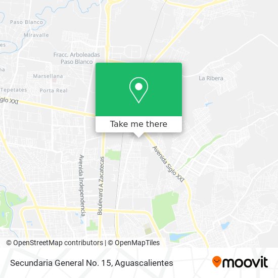 Mapa de Secundaria General No. 15