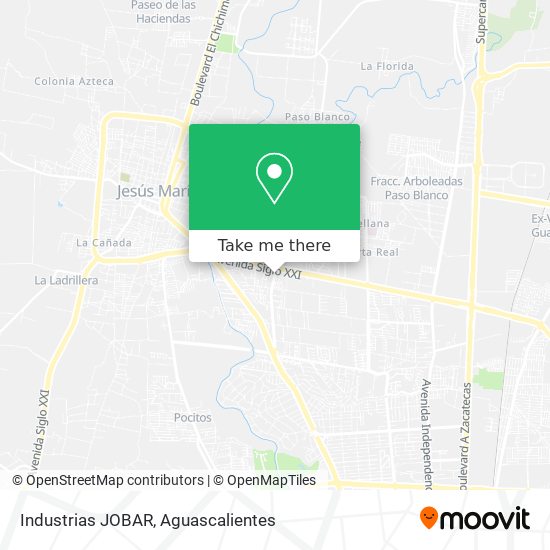 Industrias JOBAR map