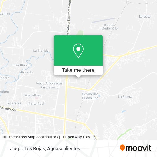 Mapa de Transportes Rojas