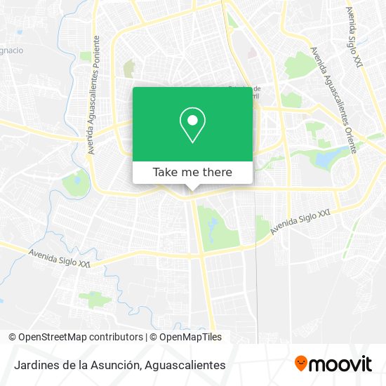 Mapa de Jardines de la Asunción