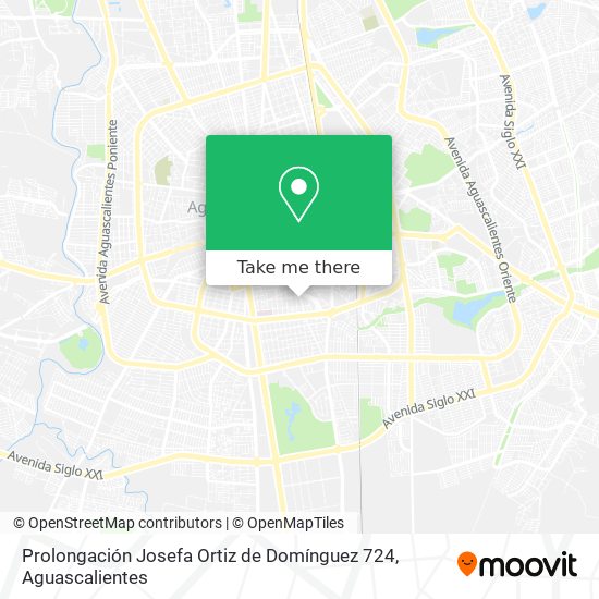 Prolongación Josefa Ortiz de Domínguez 724 map