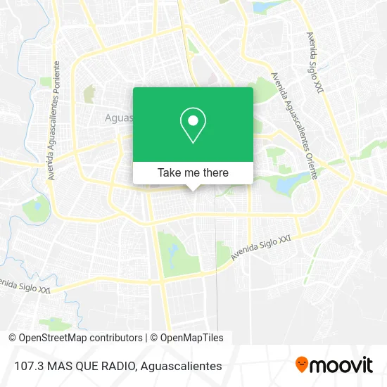 107.3 MAS QUE RADIO map