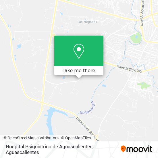 Hospital Psiquiatrico de Aguascalientes map
