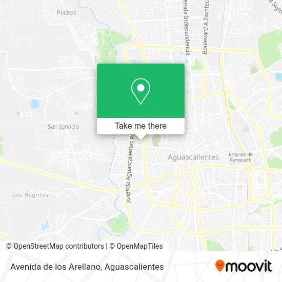 Avenida de los Arellano map