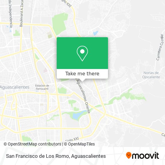 Mapa de San Francisco de Los Romo