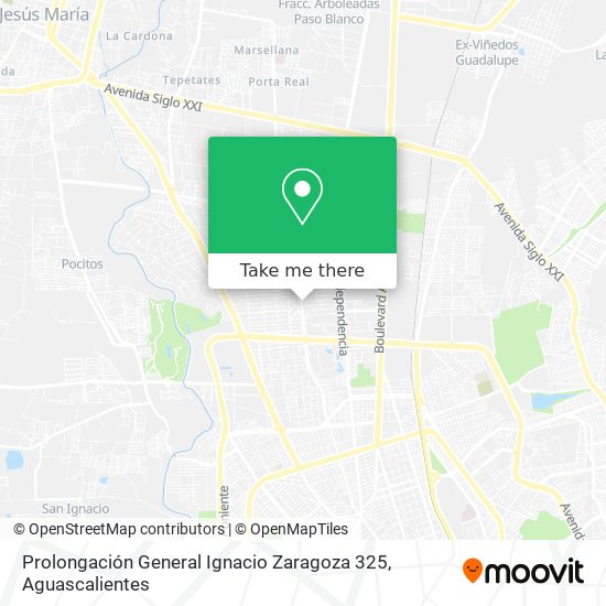 Prolongación General Ignacio Zaragoza 325 map
