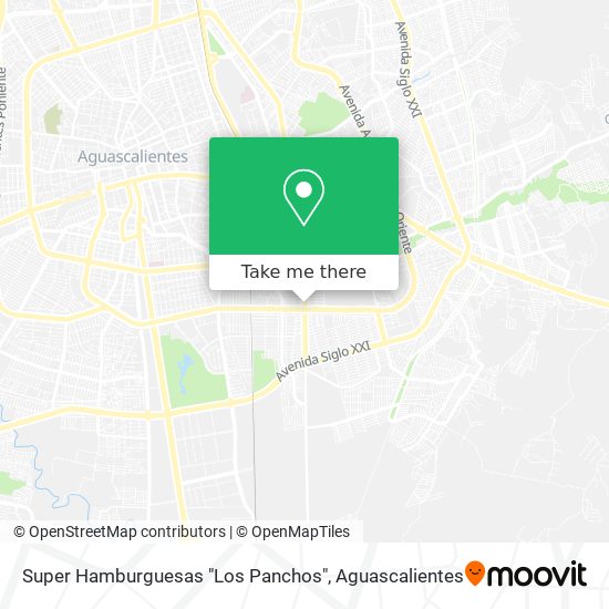 Mapa de Super Hamburguesas "Los Panchos"