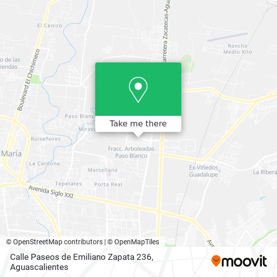 Calle Paseos de Emiliano Zapata 236 map