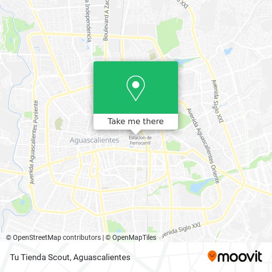 Tu Tienda Scout map