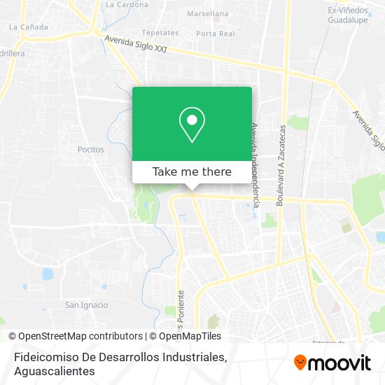 Fideicomiso De Desarrollos Industriales map