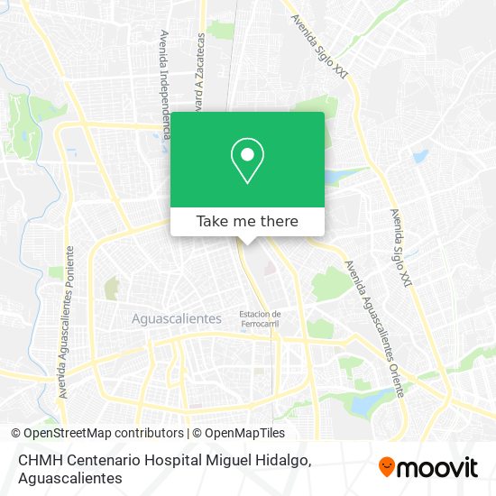 CHMH Centenario Hospital Miguel Hidalgo map