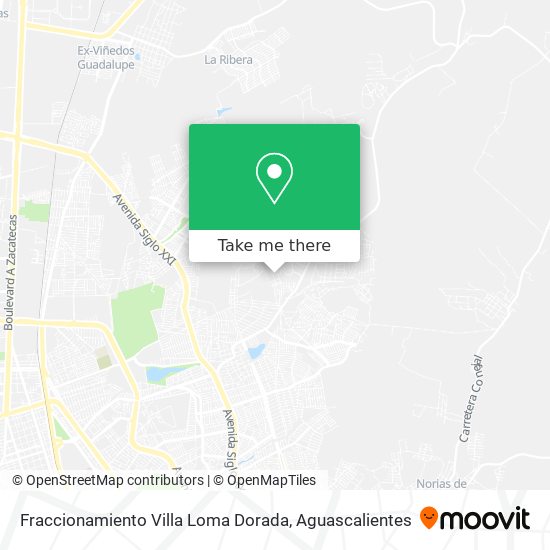 Fraccionamiento Villa Loma Dorada map