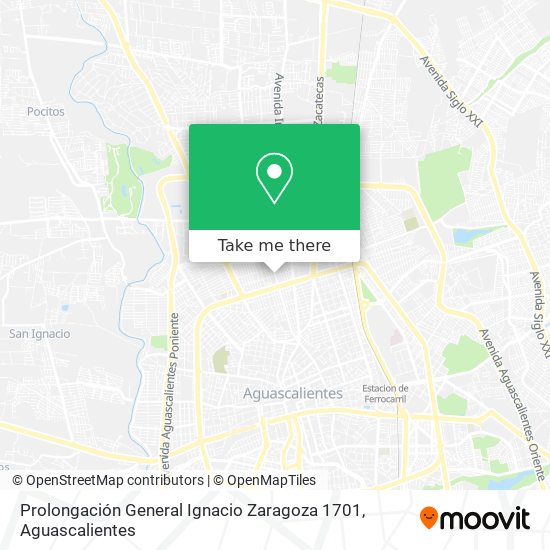 Mapa de Prolongación General Ignacio Zaragoza 1701