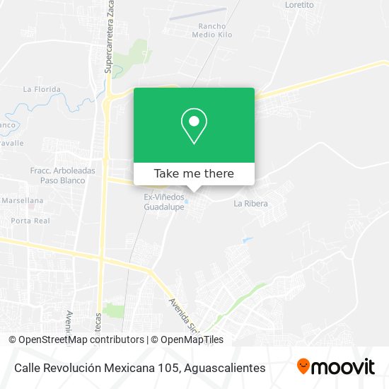 Calle Revolución Mexicana 105 map