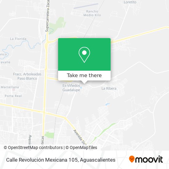 Mapa de Calle Revolución Mexicana 105