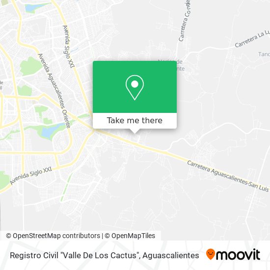 Registro Civil "Valle De Los Cactus" map