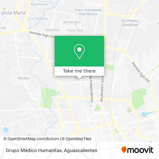 Grupo Médico Humanitas map