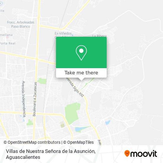 Mapa de Villas de Nuestra Señora de la Asunción