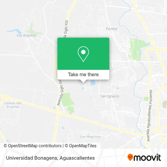 Universidad Bonagens map