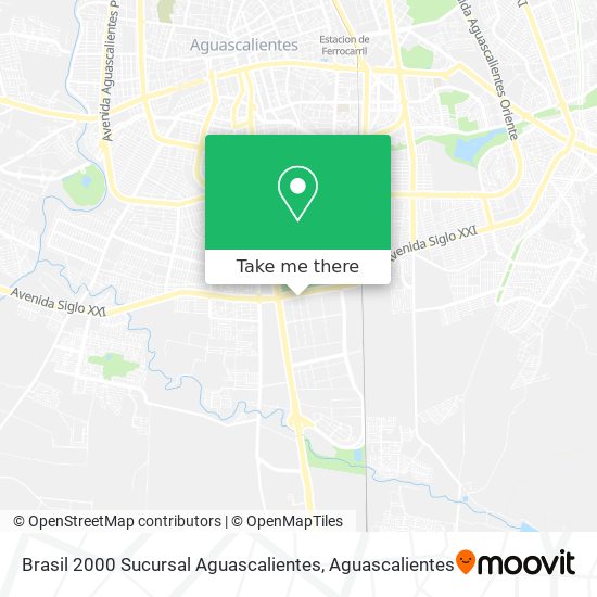 Mapa de Brasil 2000 Sucursal Aguascalientes