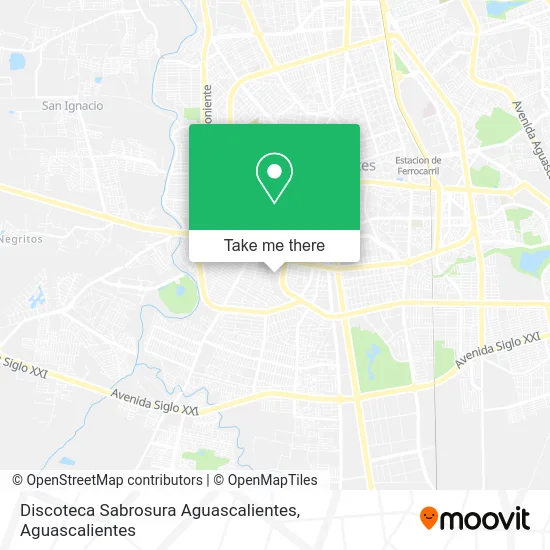 Discoteca Sabrosura Aguascalientes map