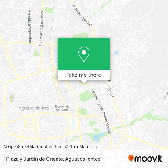 Plaza y Jardín de Oriente map