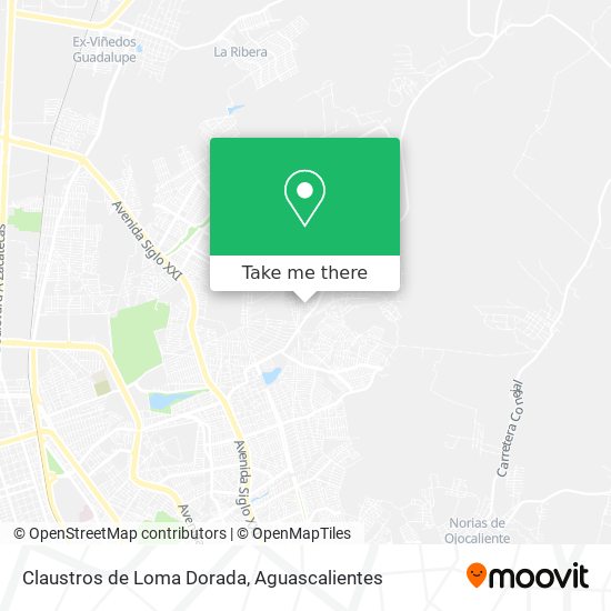 Claustros de Loma Dorada map