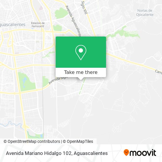 Avenida Mariano Hidalgo 102 map