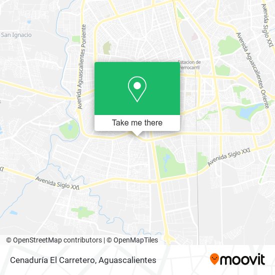 Cenaduría El Carretero map