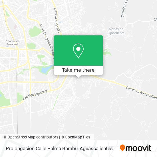 Mapa de Prolongación Calle Palma Bambú