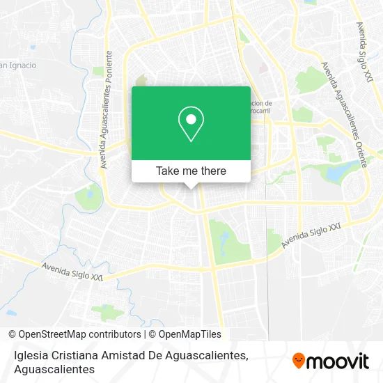 Iglesia Cristiana Amistad De Aguascalientes map