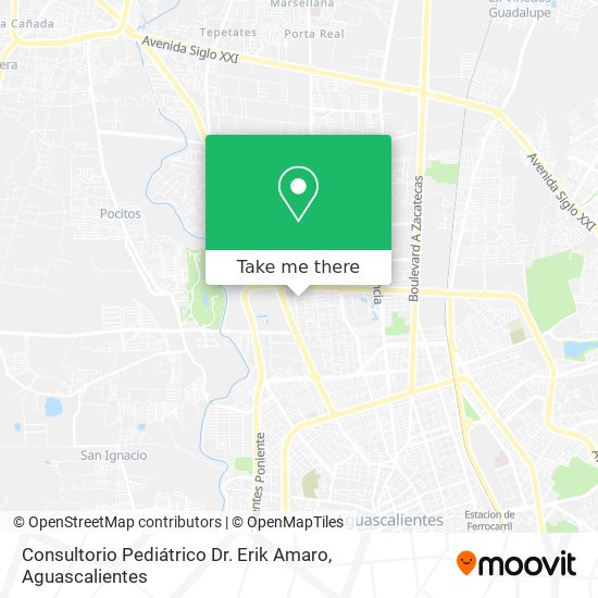 Consultorio Pediátrico Dr. Erik Amaro map
