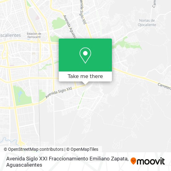 Mapa de Avenida Siglo XXI Fraccionamiento Emiliano Zapata