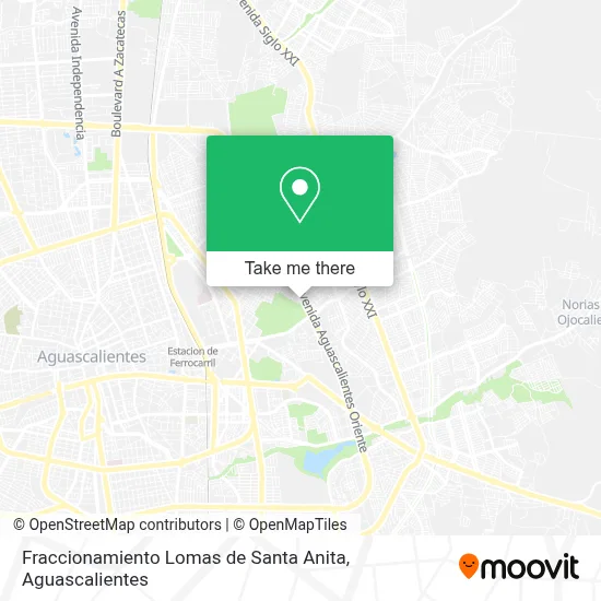 Fraccionamiento Lomas de Santa Anita map