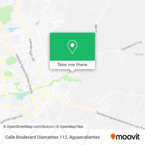Mapa de Calle Boulevard Diamantes 112